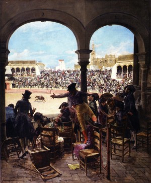 Un lance en la plaza de toros